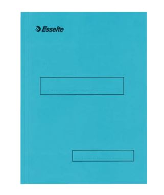 Binnenmap met klep aan onderzijde 160gr blauw esselte