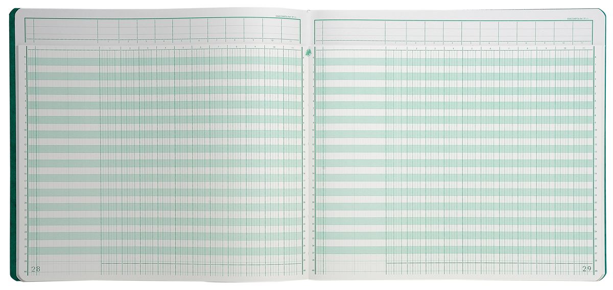 Register 11 kolommen 40 vel 27 x 32 cm exacompta