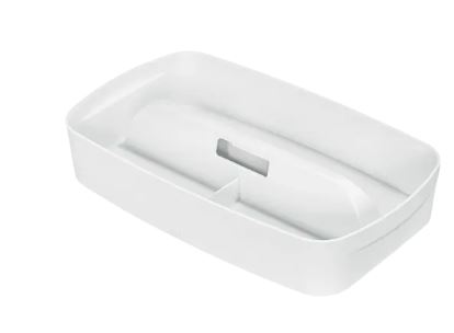 Boite de rangement mybox avec une poignee 307 x 181 x 56 mm blanc leitz