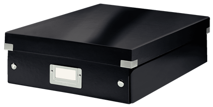 Boite de rangement click &amp; store 281 x 100 x 370 mm noir leitz