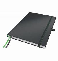Notitieboek complete harde kaft gelijnd gelijnd a4 zwart leitz