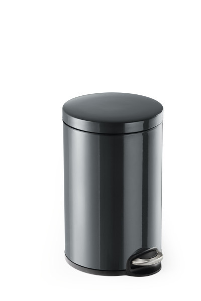 Poubelle a pedale inoxydable 12 litre anthracite
