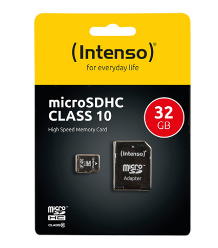Micro sd kaart 32 gb intenso incl.sd adapter