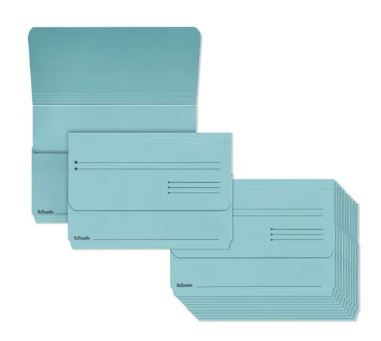Documentenmap karton folio blauw esselte