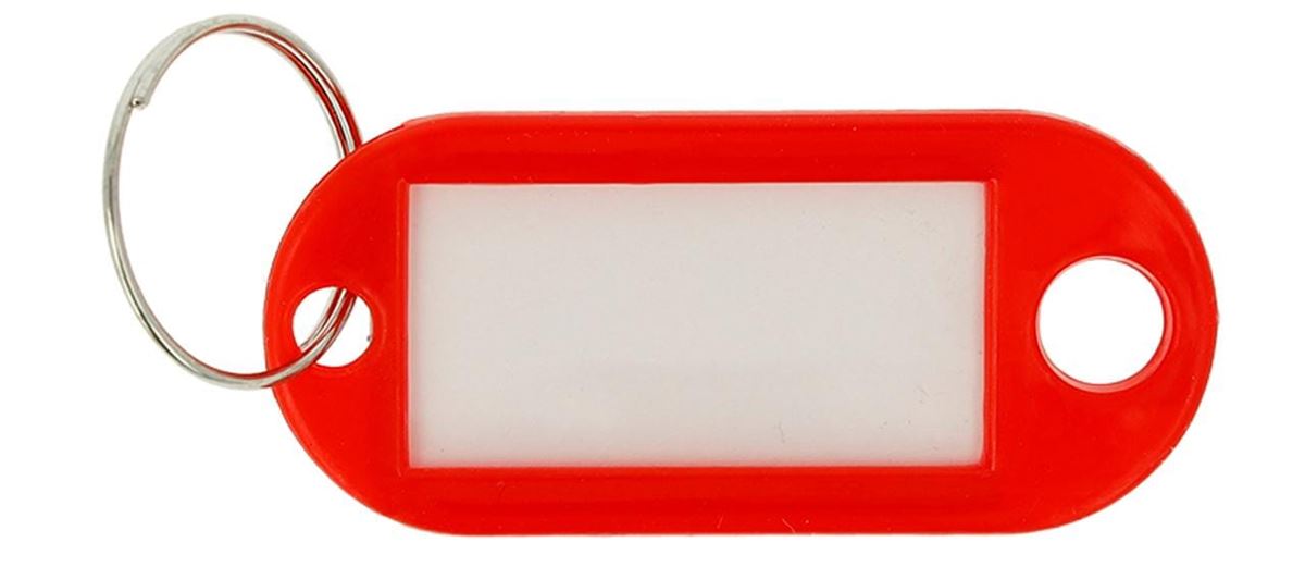 D.100 sleutelhangers rood westcott