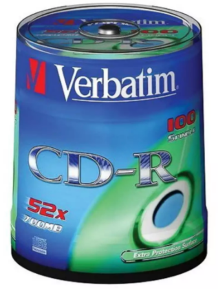 Spindel 100 cdr 80 min-700mb verbatim