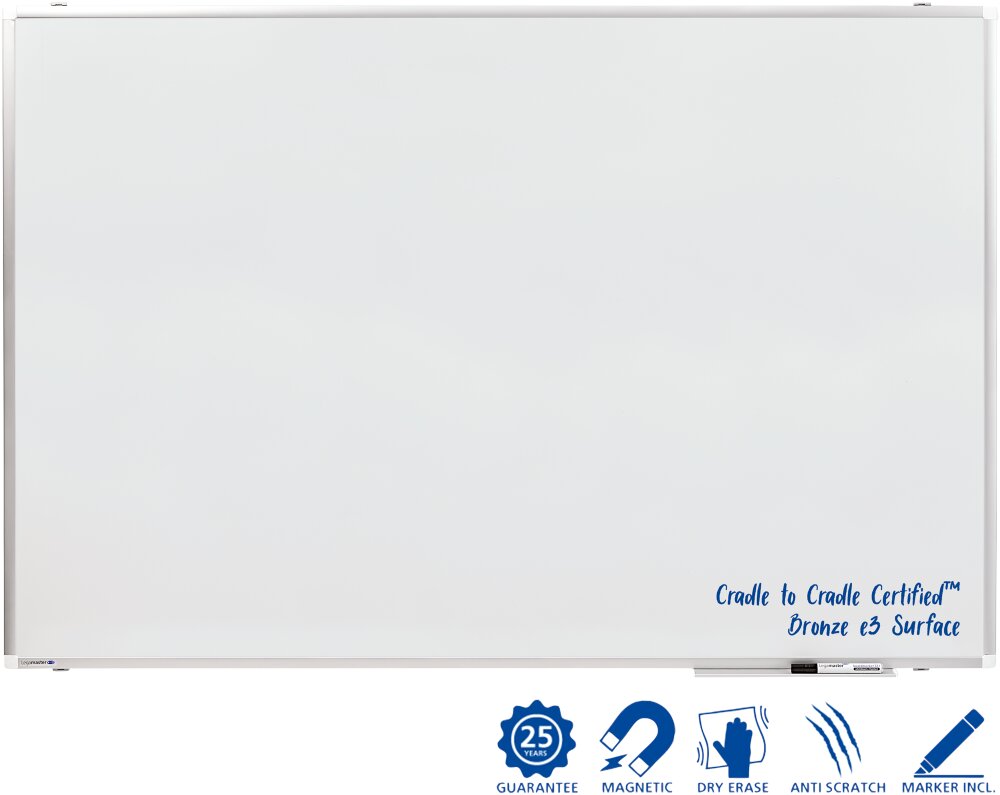 Witbord premium plus 100 x 150 cm emaille legamaster