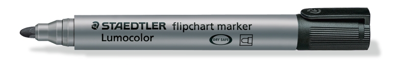 Flipchartmarker lumocolor zwart staedtler
