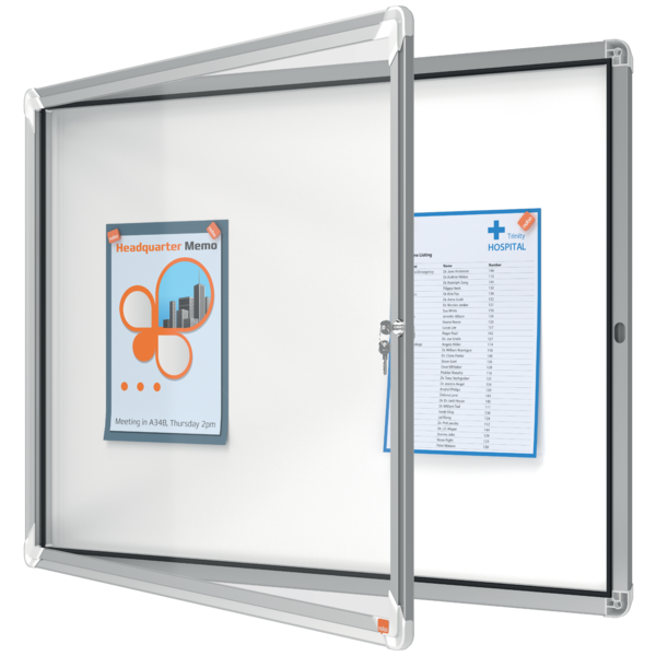 Vitrine intérieure porte tournante 8 x a4 nobo