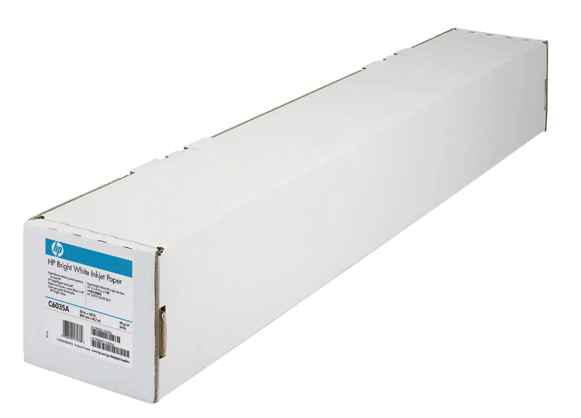 Inkjet paper bright white 24" 610 mm x 45,7 m 90gr hp