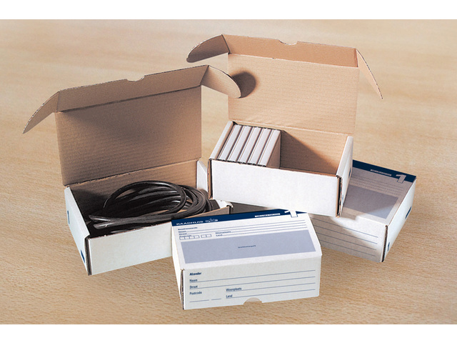 Set 5 postdoos 200 x 140 x 80 mm bruin