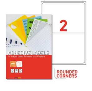 B.100fls etiq. 200x143.5mm jaune 2 etiq./fls