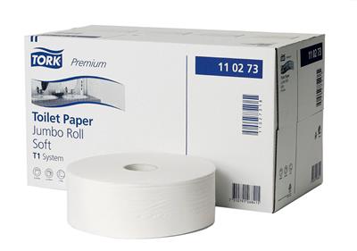 P. 6 papier toilette jumbo premium soft 360m 2-plis t1-systeme tork