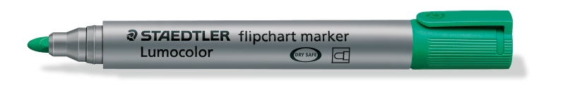 Flipchartmarker lumocolor groen staedtler