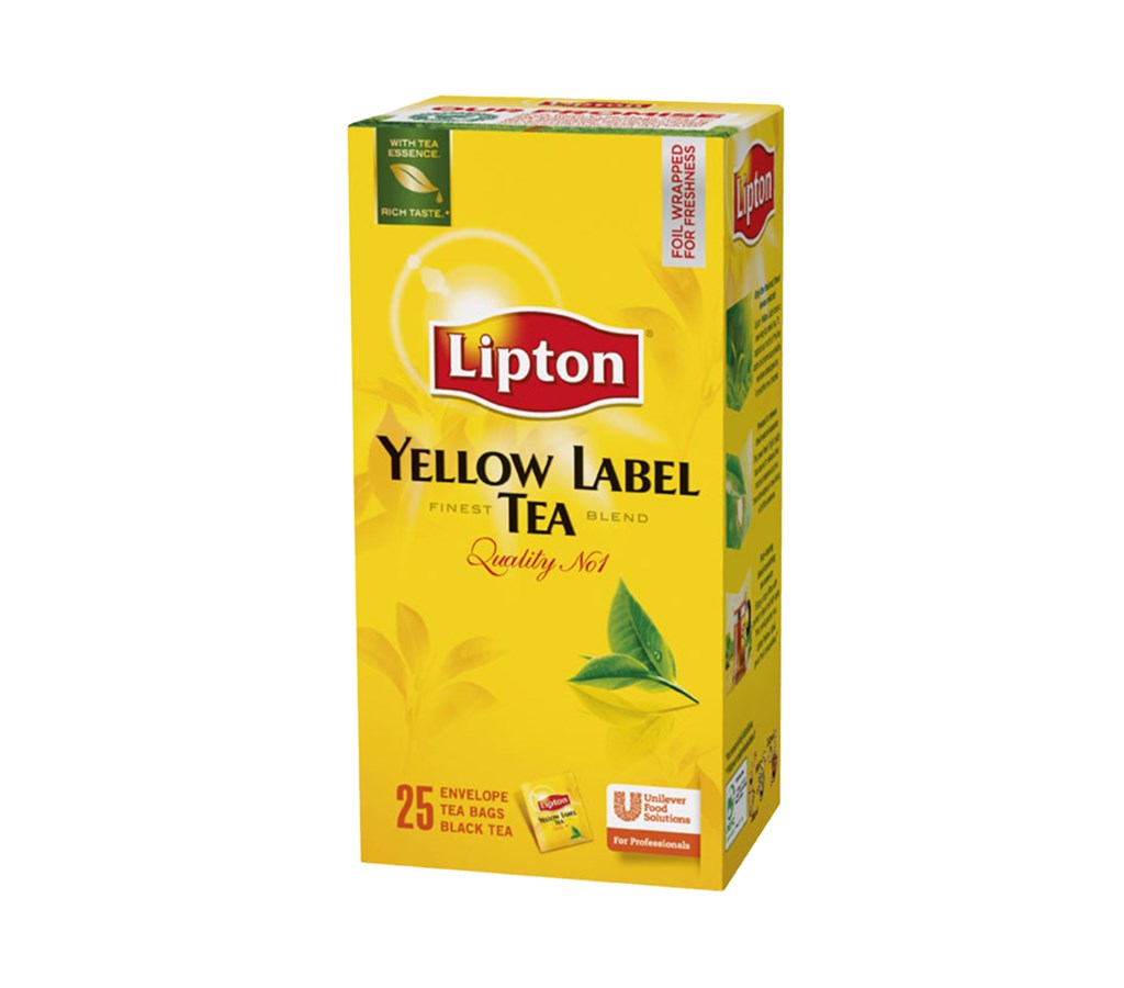 P.25 theezakjes yellow label lipton