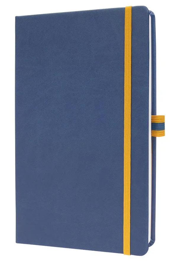Notitieboek hardcover linescape a5 gelinieerd blauw sigel