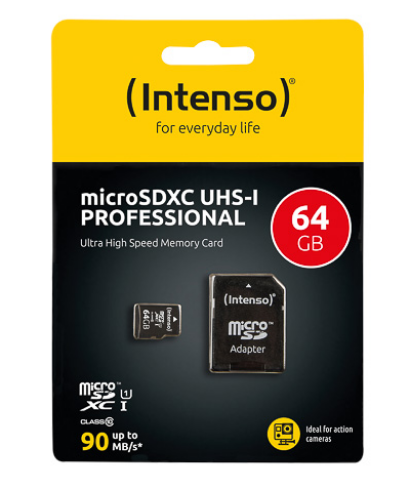 Micro sdhc 64 gb intenso