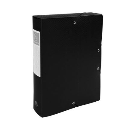 Elastobox met elastiek a4 zwart rug 60mm
