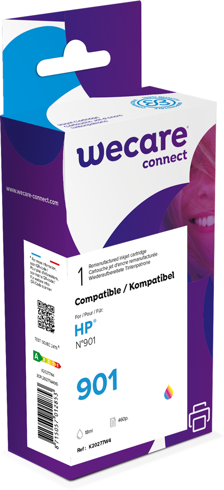 Wecare hp 901 3c kleur 18 ml