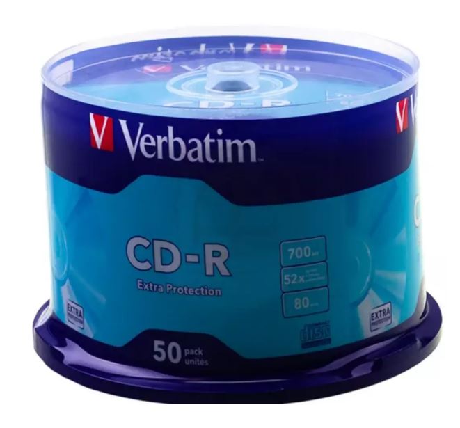 Spindel 50x cd-r 700mb 52x extra protection verbatim