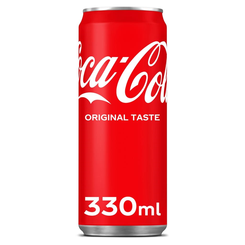 Tray 30 x 33cl blikjes coca cola