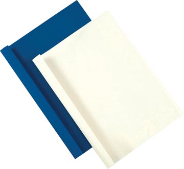 P.100 thermische inbindmapjes rug 3mm blauw  fellowes