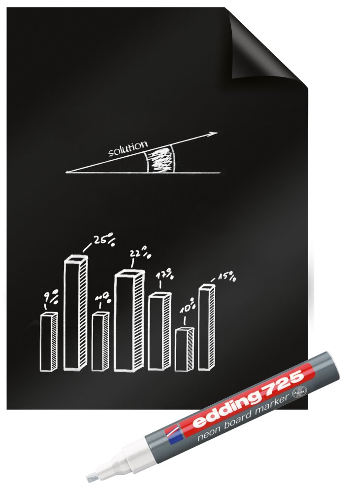 Magic chart blackboard folie 60 x 80 cm legamaster