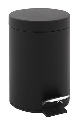 Poubelle pour sanitaire 5 litre noir v-part