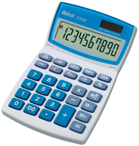 Bureaurekenmachine 10 cijfers 210x ibico