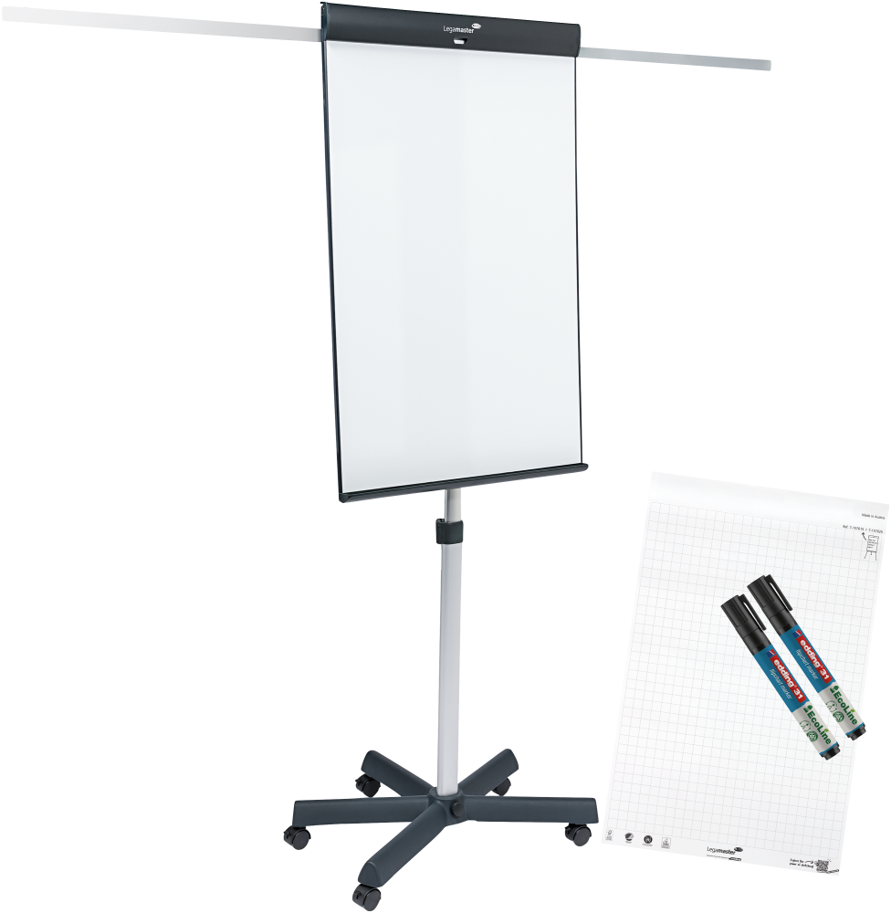 Flipchart sketch pro mobiele flipover stervoet legamaster