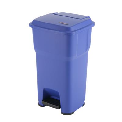 Poubelle a pedale hera 60l bleu vileda