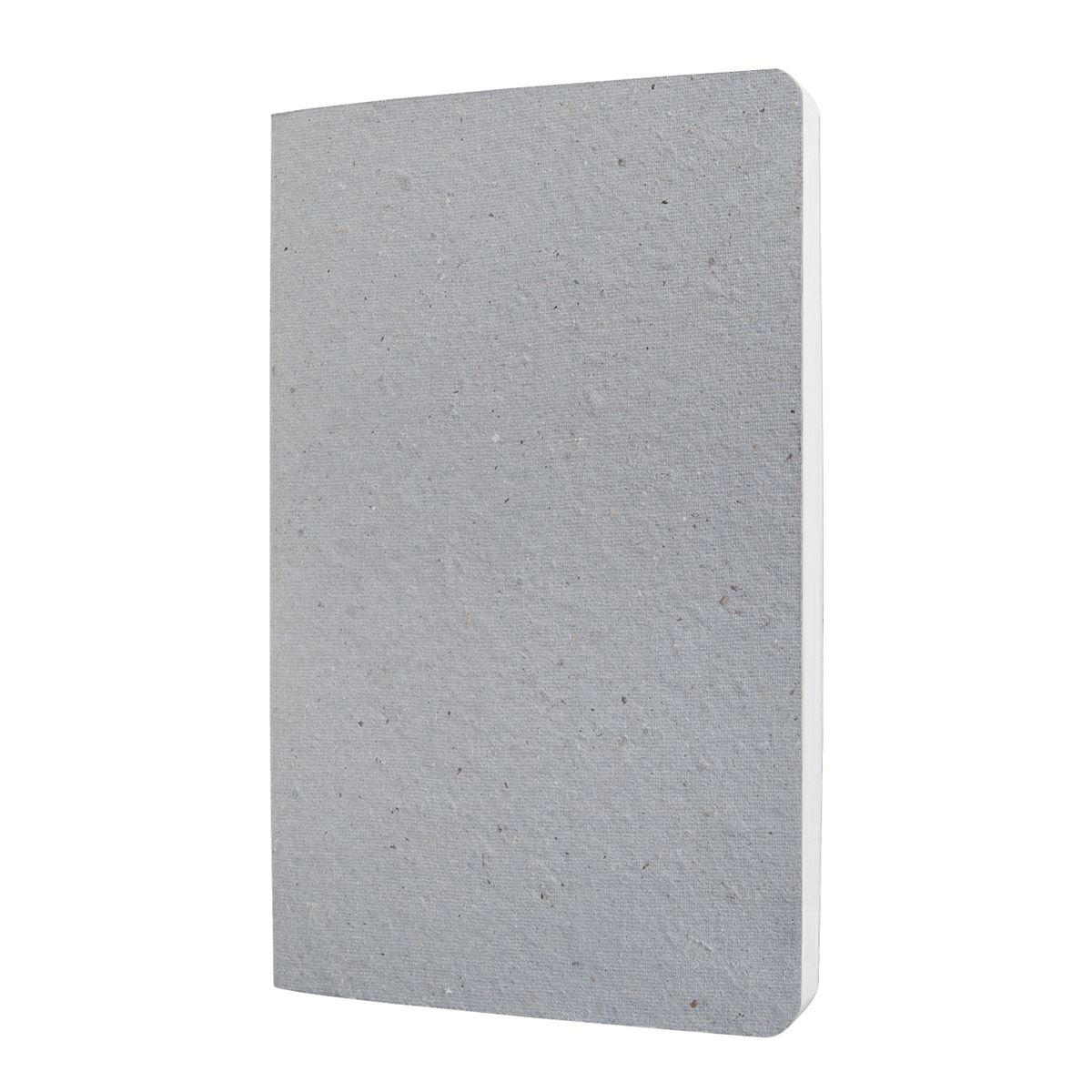 Notitieboek softcover a5 gelinieerd licht grijs sigel