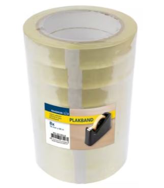 Plakband pp 19 mm x 66 m raadhuis