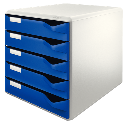 Landenblok 5 laden blauw leitz