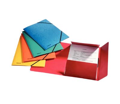 D.25 map met kleppen en elastieken a4 assorti esselte