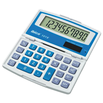 Calculatrice de poche 10 digits 101x ibico