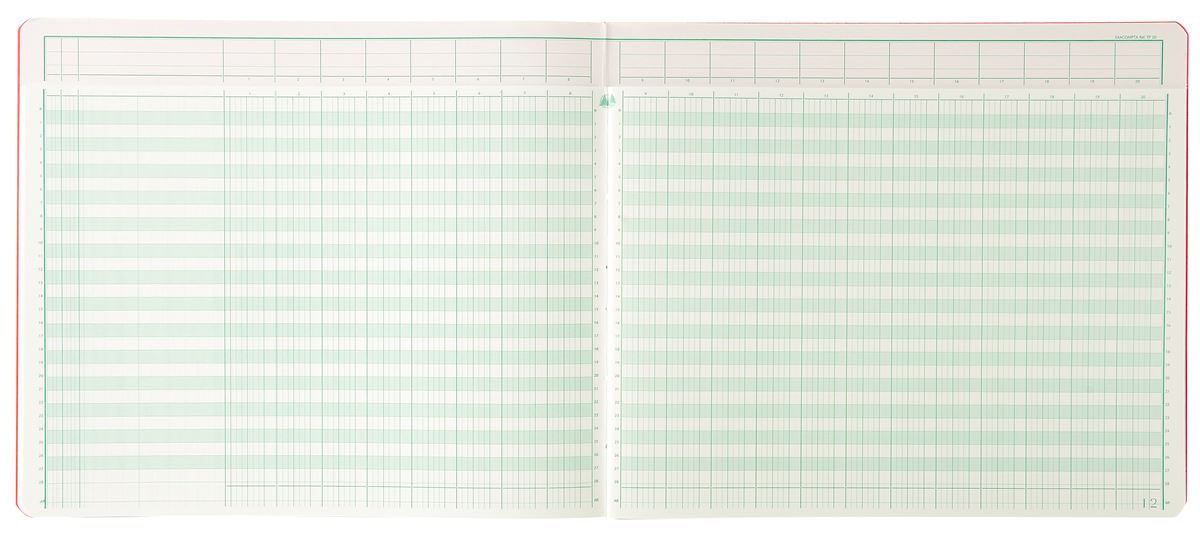 Register 20 kolommen 40 vel 27 x 32 cm exacompta