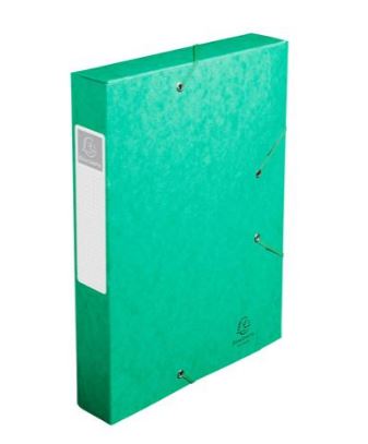 Elastobox karton rug 60mm a4 groen exacompta