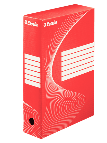 Boites a archives boxycolor a4 80mm rouge esselte