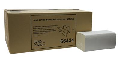 B.250 essuie-mains zigzag 25 x 23 cm 2-plis h3-systeme tork
