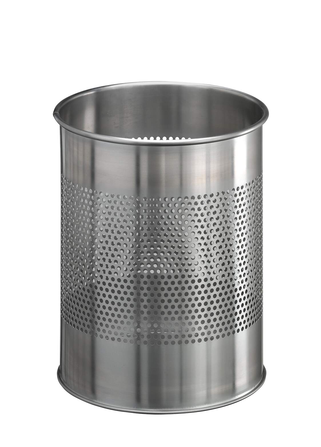 Papiermand roestvrij staal 15 liter 315 x 260 mm zilver durable
