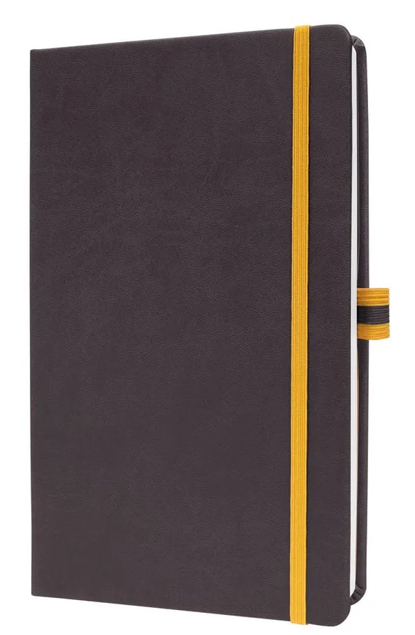 Notitieboek hardcover linescape a5 gelinieerd donker grijs sigel