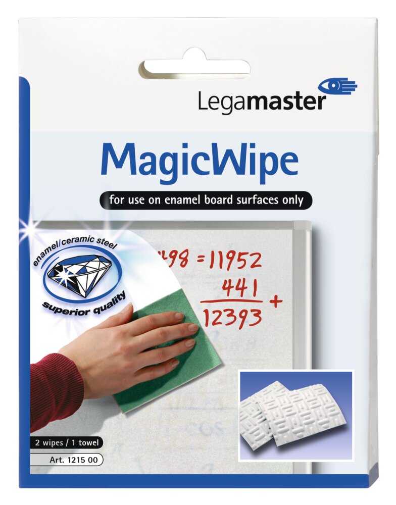 P.2 magic wipe doekjes geemailleerd witbord legamaster