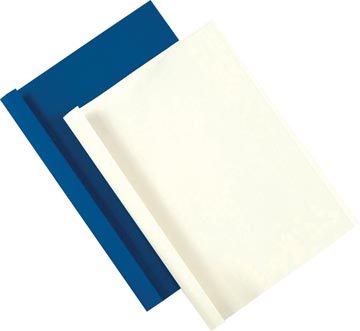 P.100 thermisch inbindmapje rug 1,5mm blauw fellowes