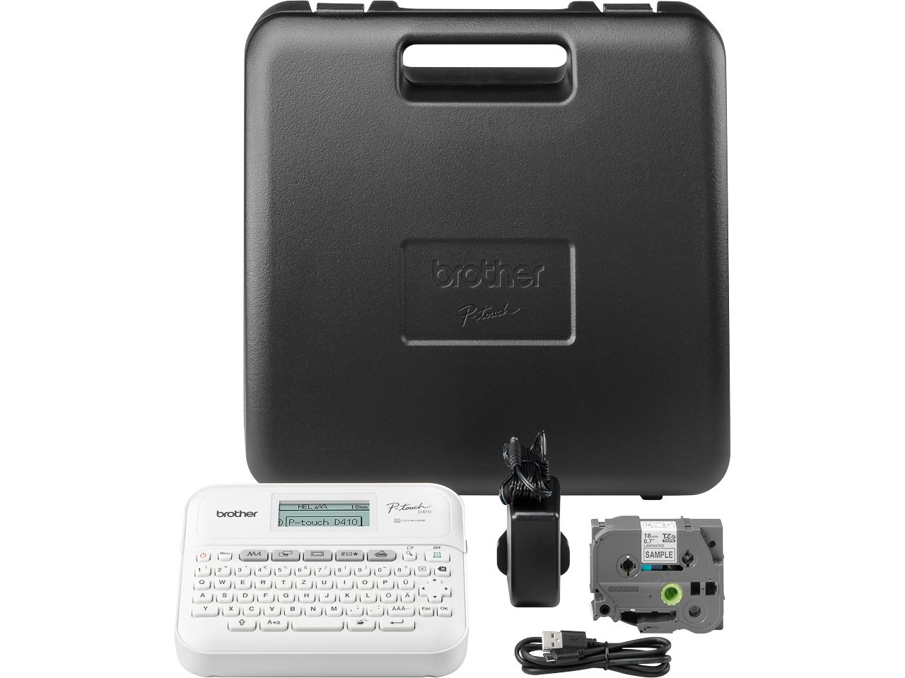 System de lettrage pt-d410 blanc brother