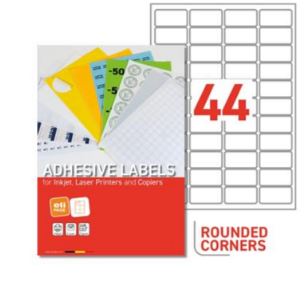 Etiq.laser 48x25,4 100f jaune      44 etiq. par feuille * pe