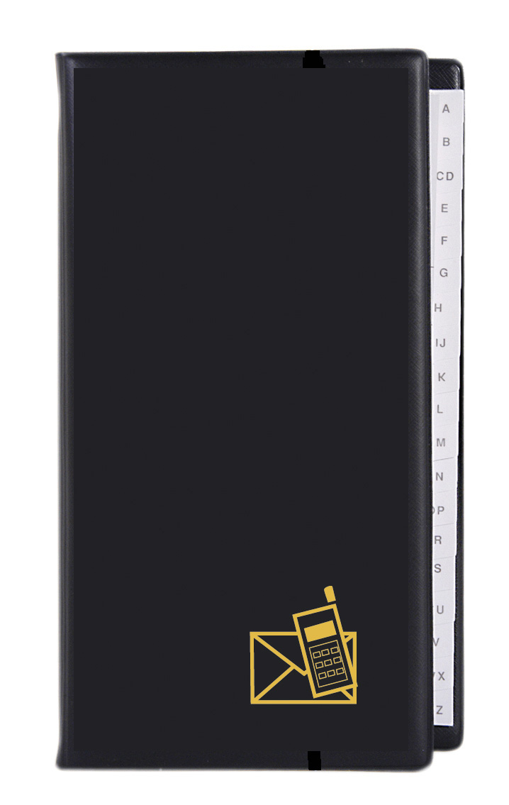Telefoonregister pp 4-rings a-z zwart kangaro