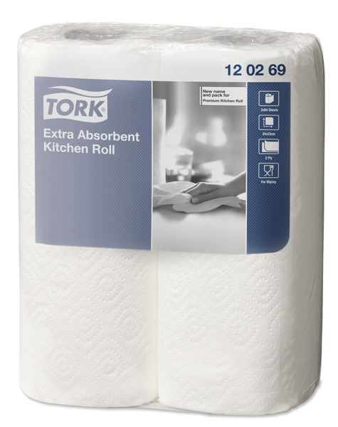 P.2 keukenrollen plus 2-laags tork