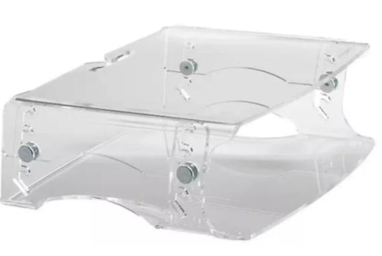 Monitorstandaard q-riser 130 transparant bakker &amp; elkhuizen