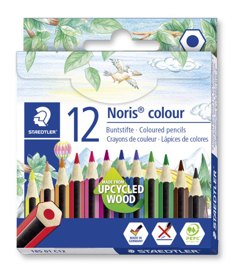 Etui 12 kleurpotloden 1/2 100% pefc assorti staedtler